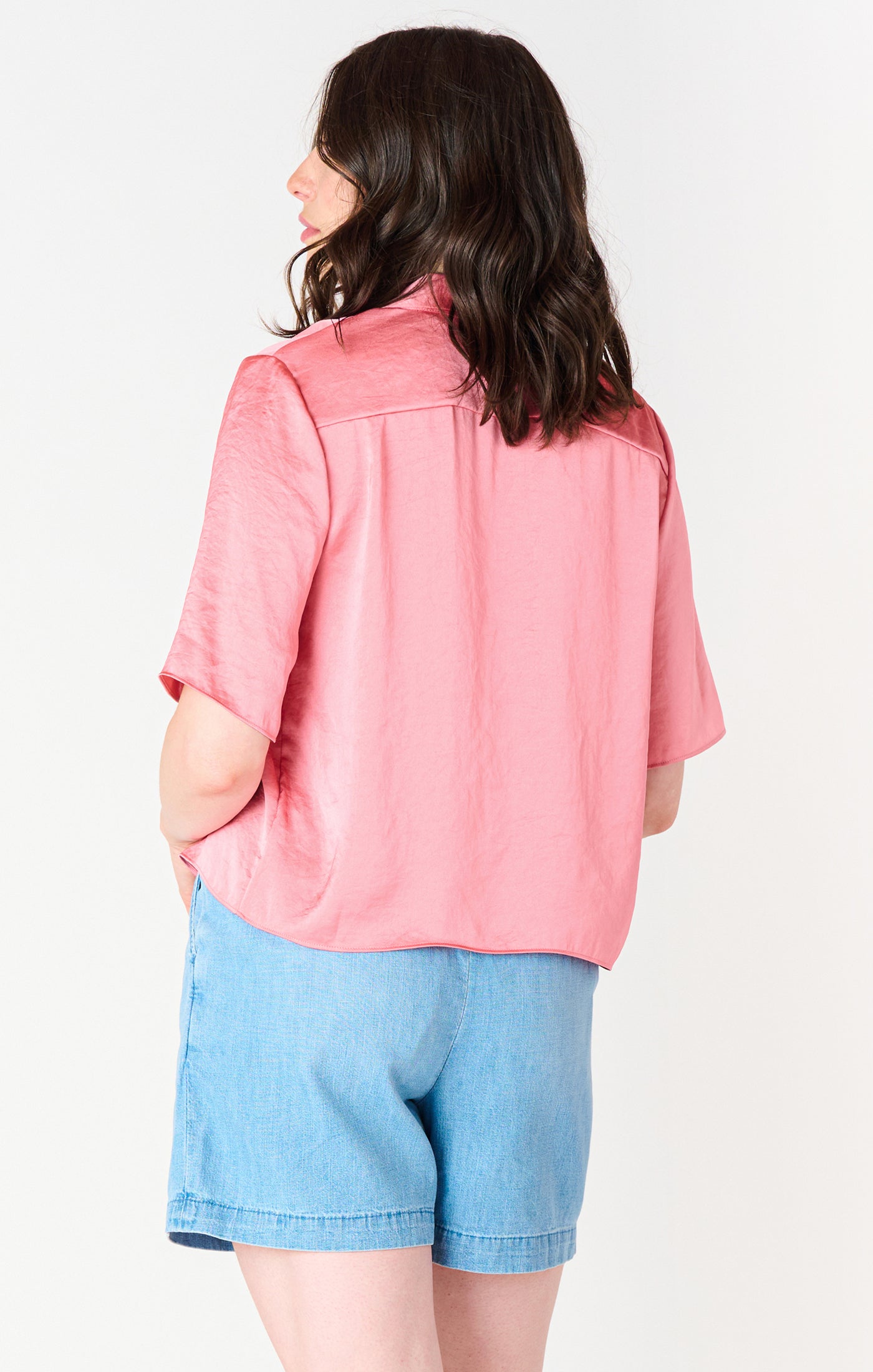 Coral Woven Blouse
