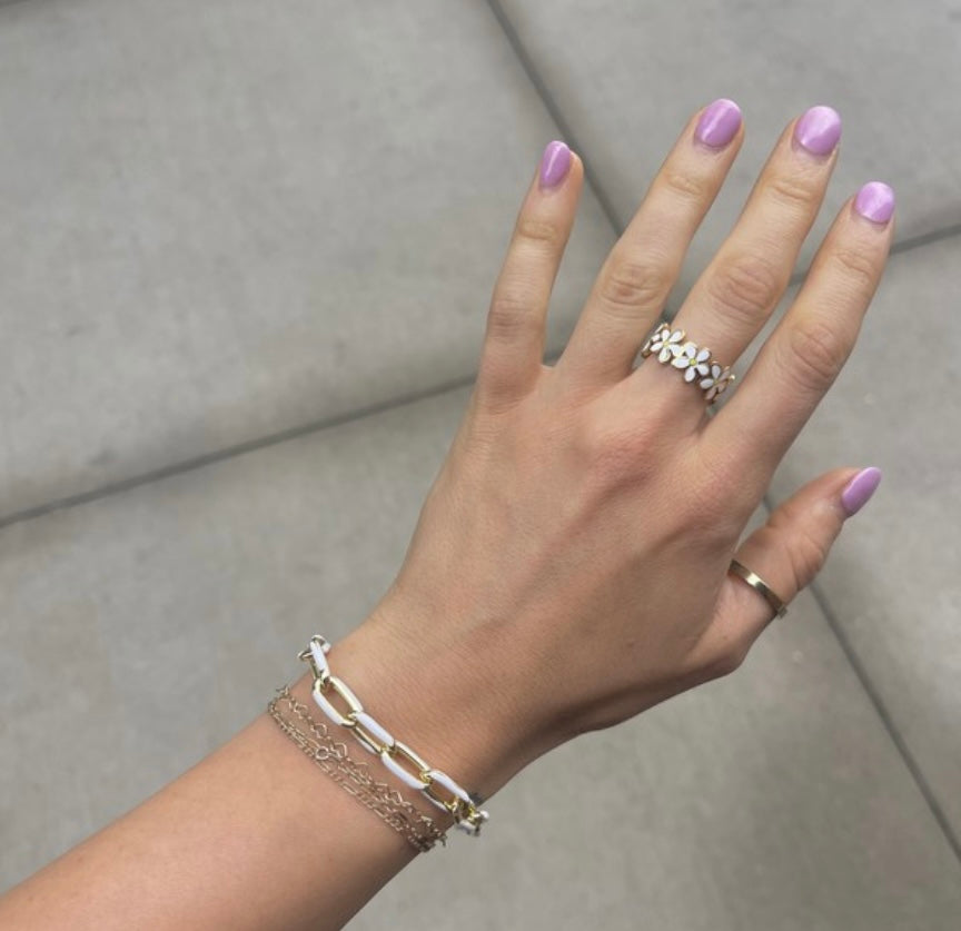 Paula White Chain Bracelet