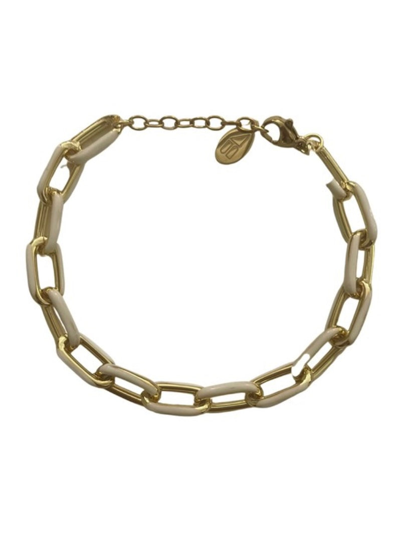 Paula White Chain Bracelet