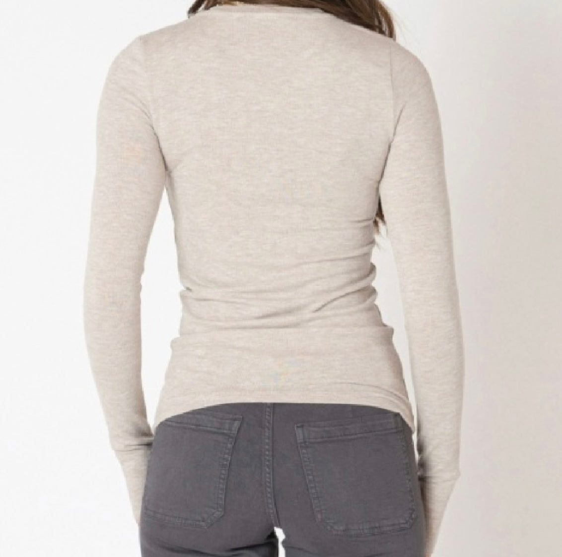 Taupe Essential Layering Tee