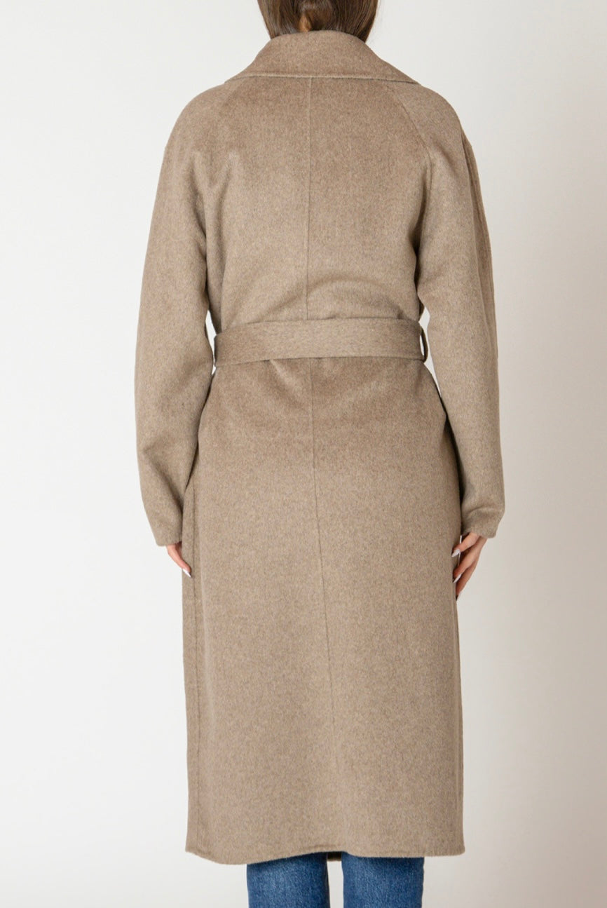 Belted Coat In Mink