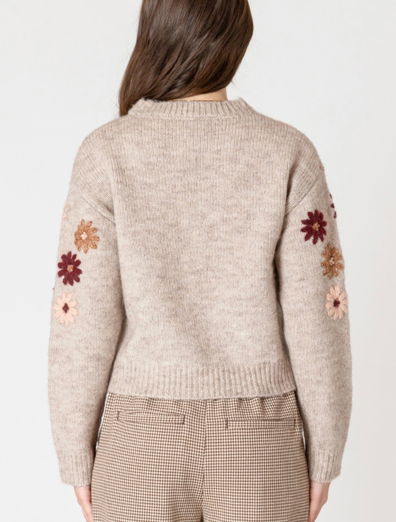 Crewneck Floral Sweater