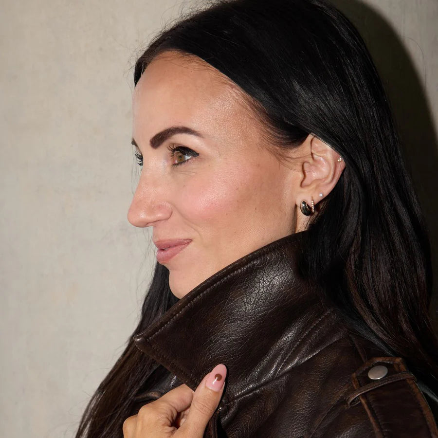 Silver Dome Earrings