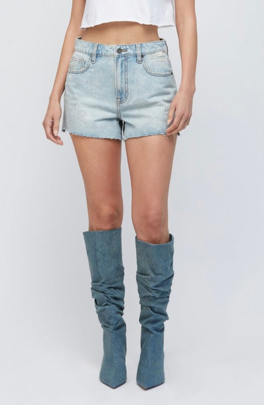 Light Wash Classic Denim Shorts