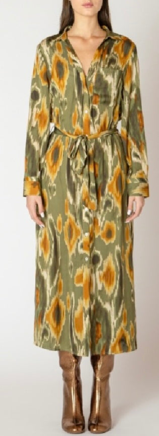 Abstract Floral Dress