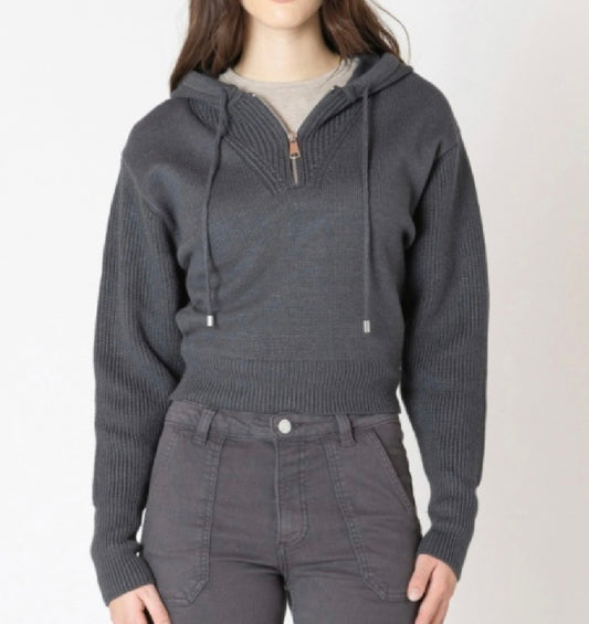 Smokey Gray Half Zip Sweater