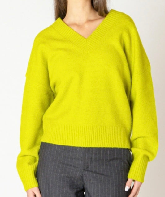 Lime Soft Rib Sweater