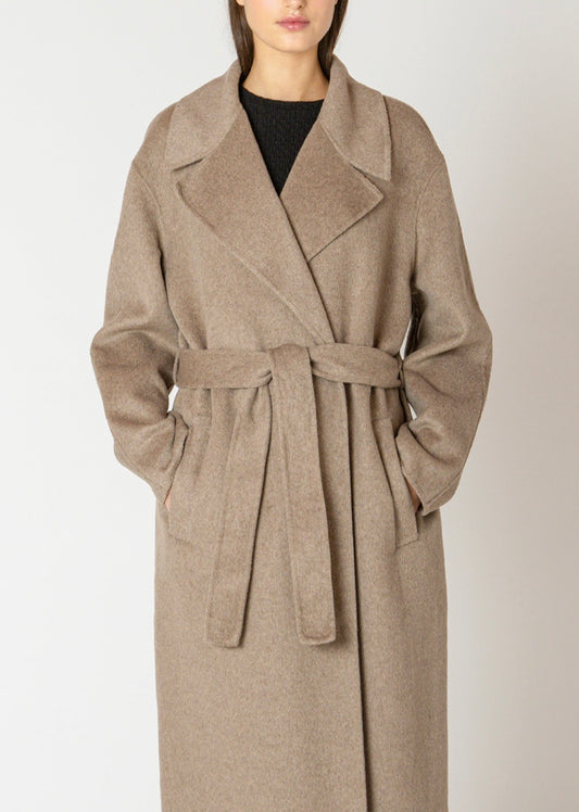 Belted Coat In Mink