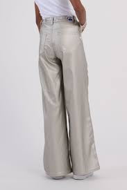 Metallic Silver Pants