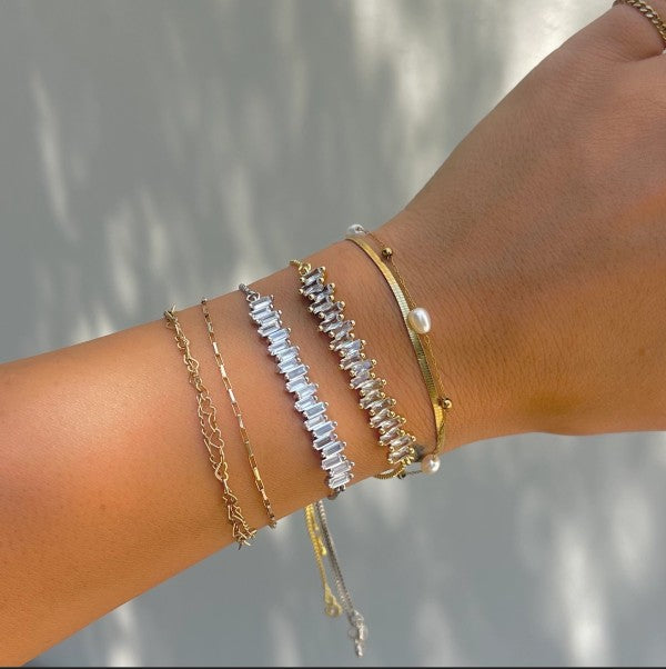 Diamond Bar Slider Bracelet