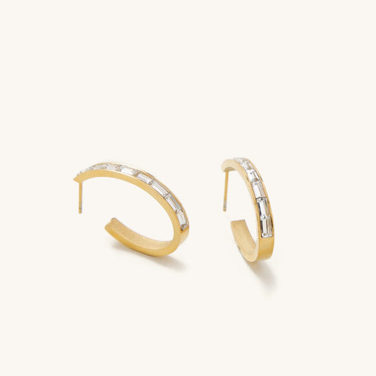 Crystal Hoops