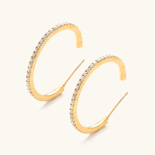 Sutton Crystal Hoops
