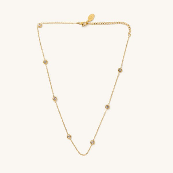 Kai Crystal Necklace in Gold and Silver