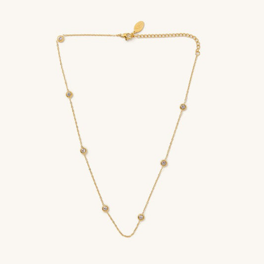 Kai Crystal Necklace in Gold and Silver