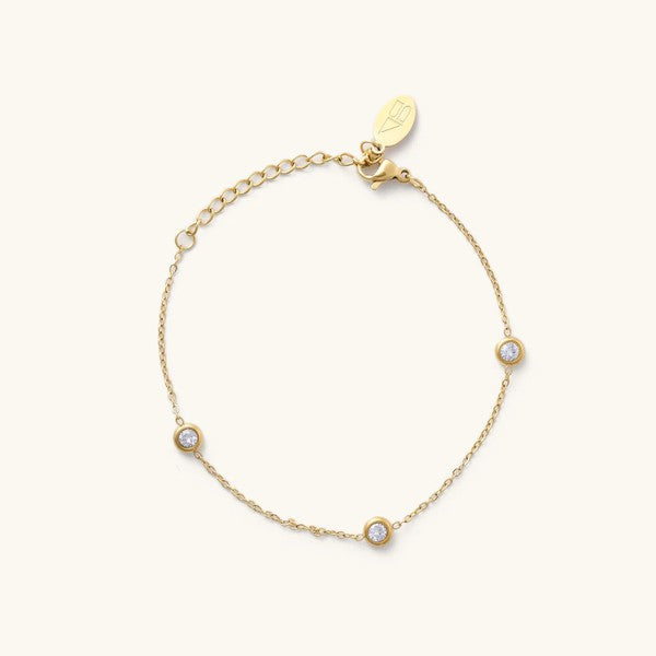 Kai Crystal Bracelet in Gold and Silver