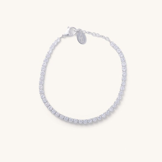 Silver Shimmer Tennis Bracelet