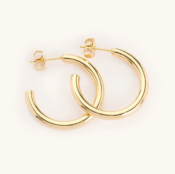 Tessa Tube Hoops Gold