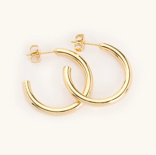 Tessa Tube Hoops Gold