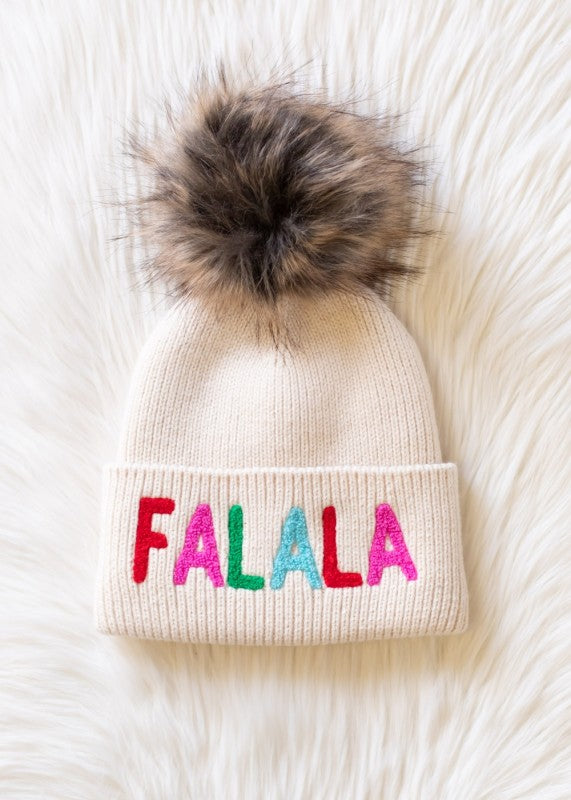 FA LA LA LA Stocking Hat & Mittens Set