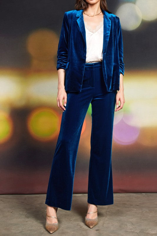 Velvet Straight Fit Pants