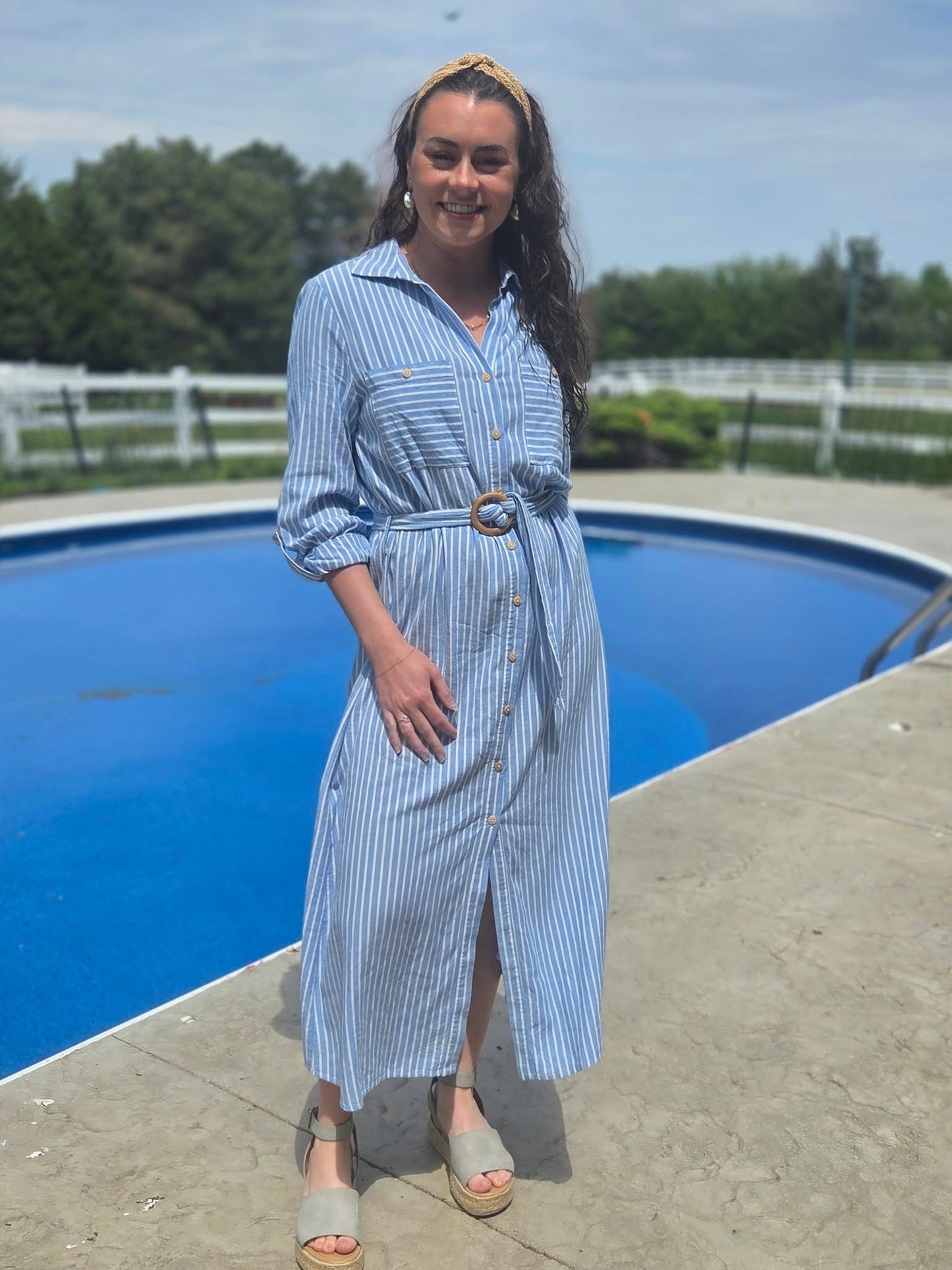 Stripe Woven Dress