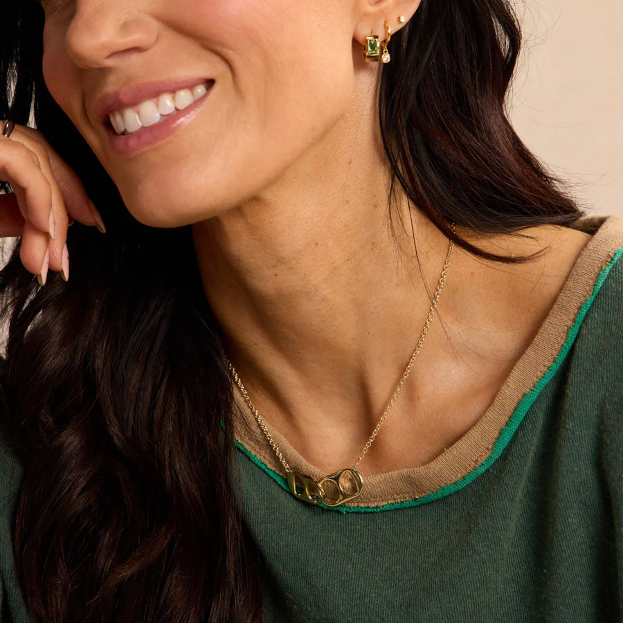 Soda Tab Necklace in Gold