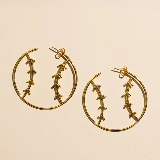 Gold Baseball Hoops