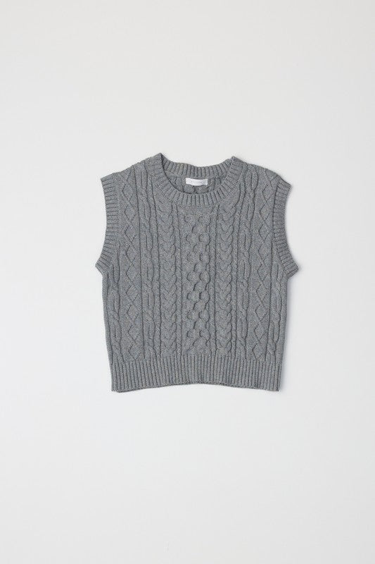 The Jess Vest in Heather Gray
