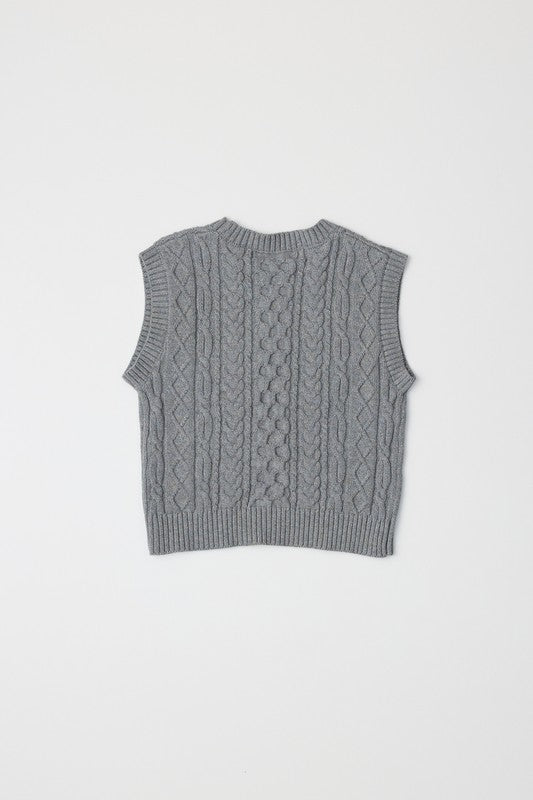 The Jess Vest in Heather Gray