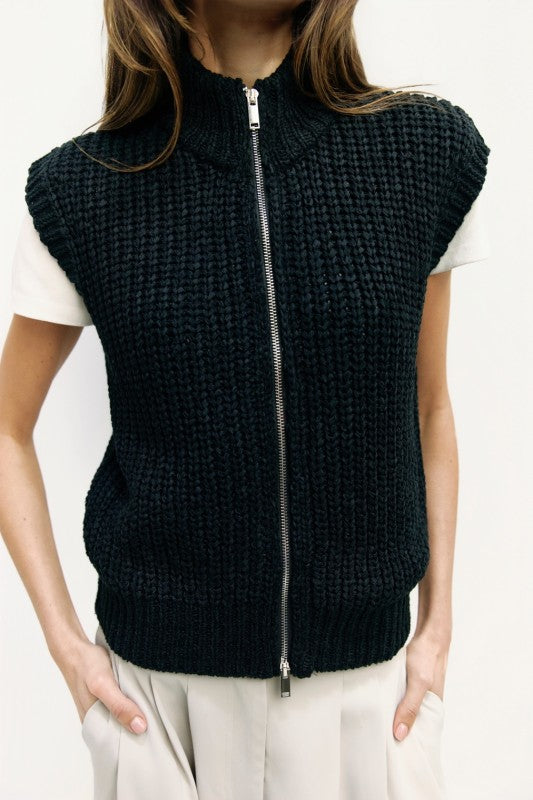The Regan Vest in Black