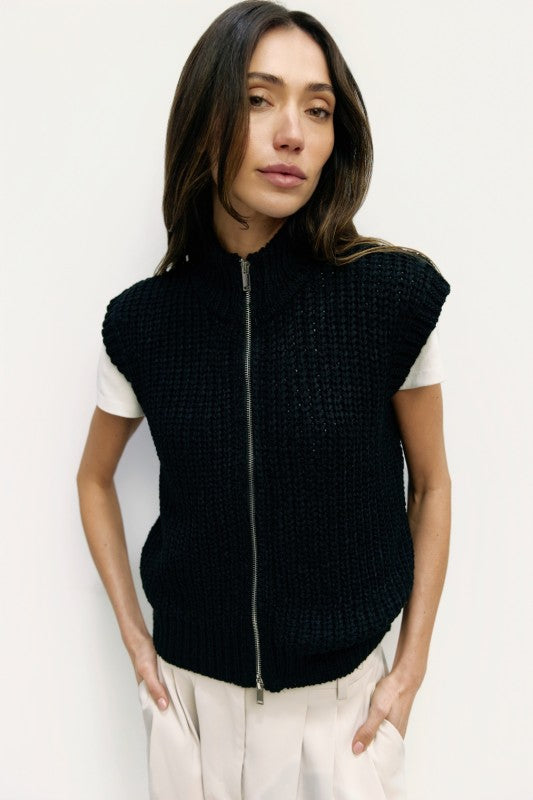 The Regan Vest in Black