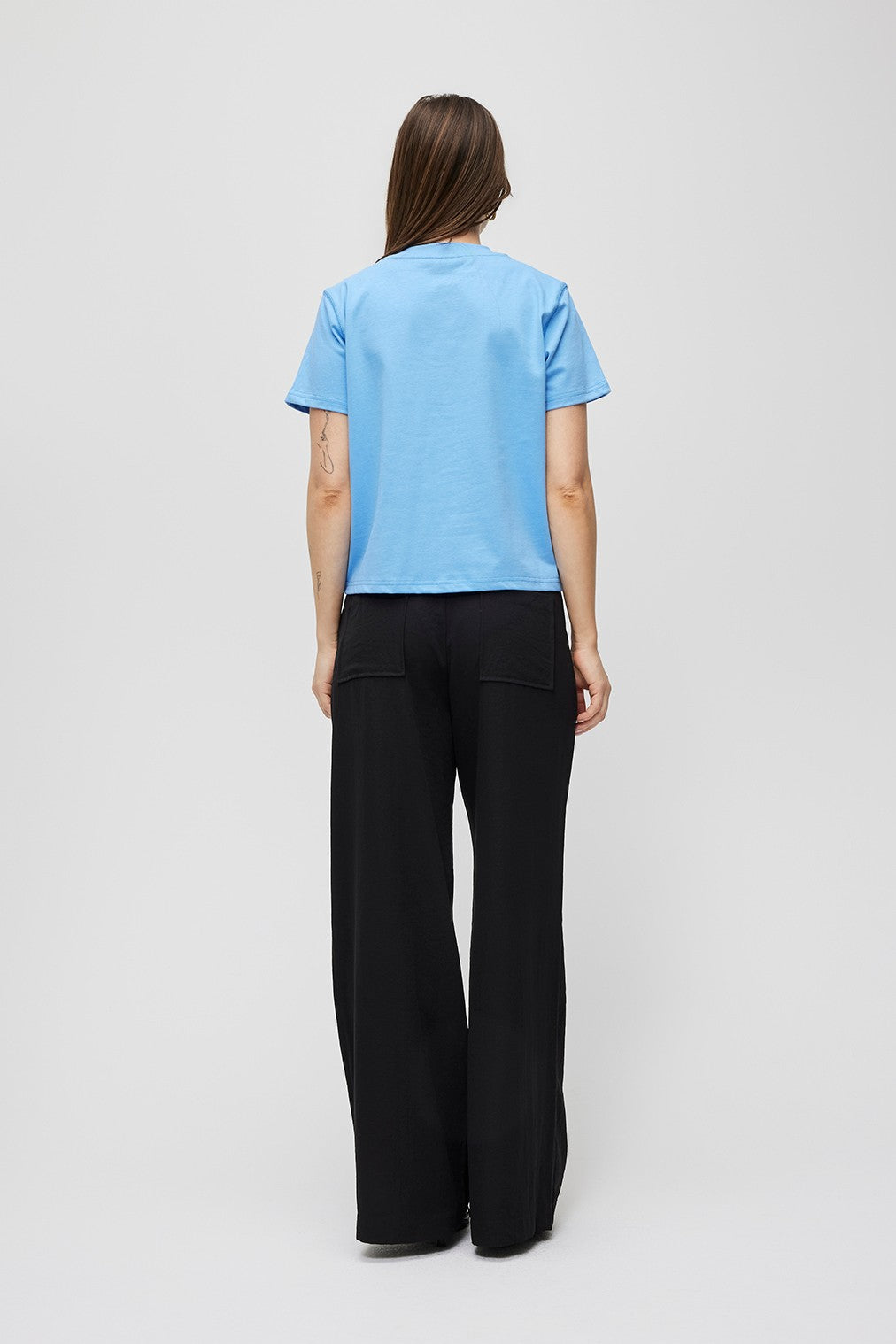 The Lanie Top in Caroline Blue
