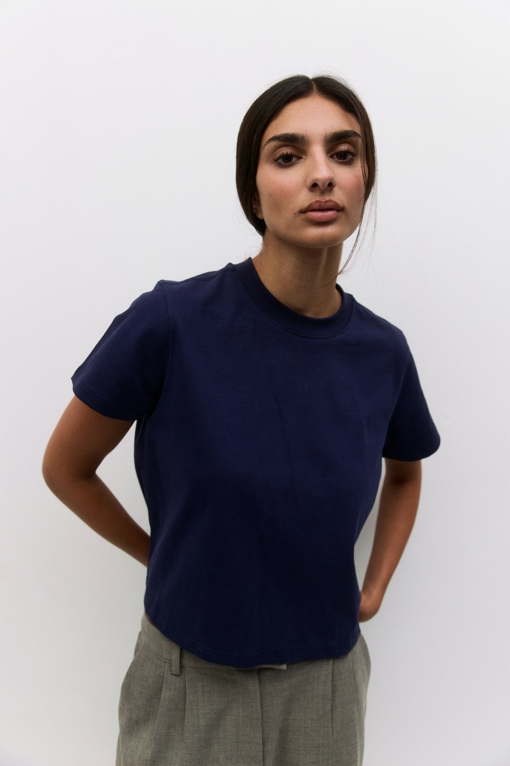 The Lanie Top in Navy
