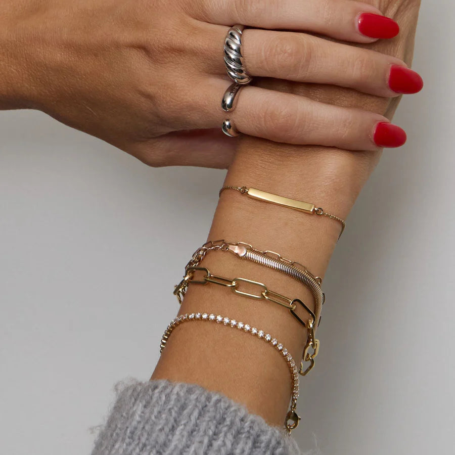Gold Paperclip Chain Bracelet