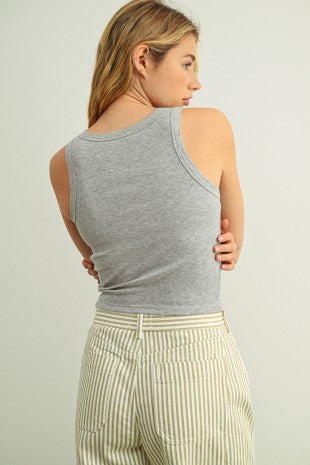 Ribbed Racerback Tank | Built-In Support | 3 Colors
