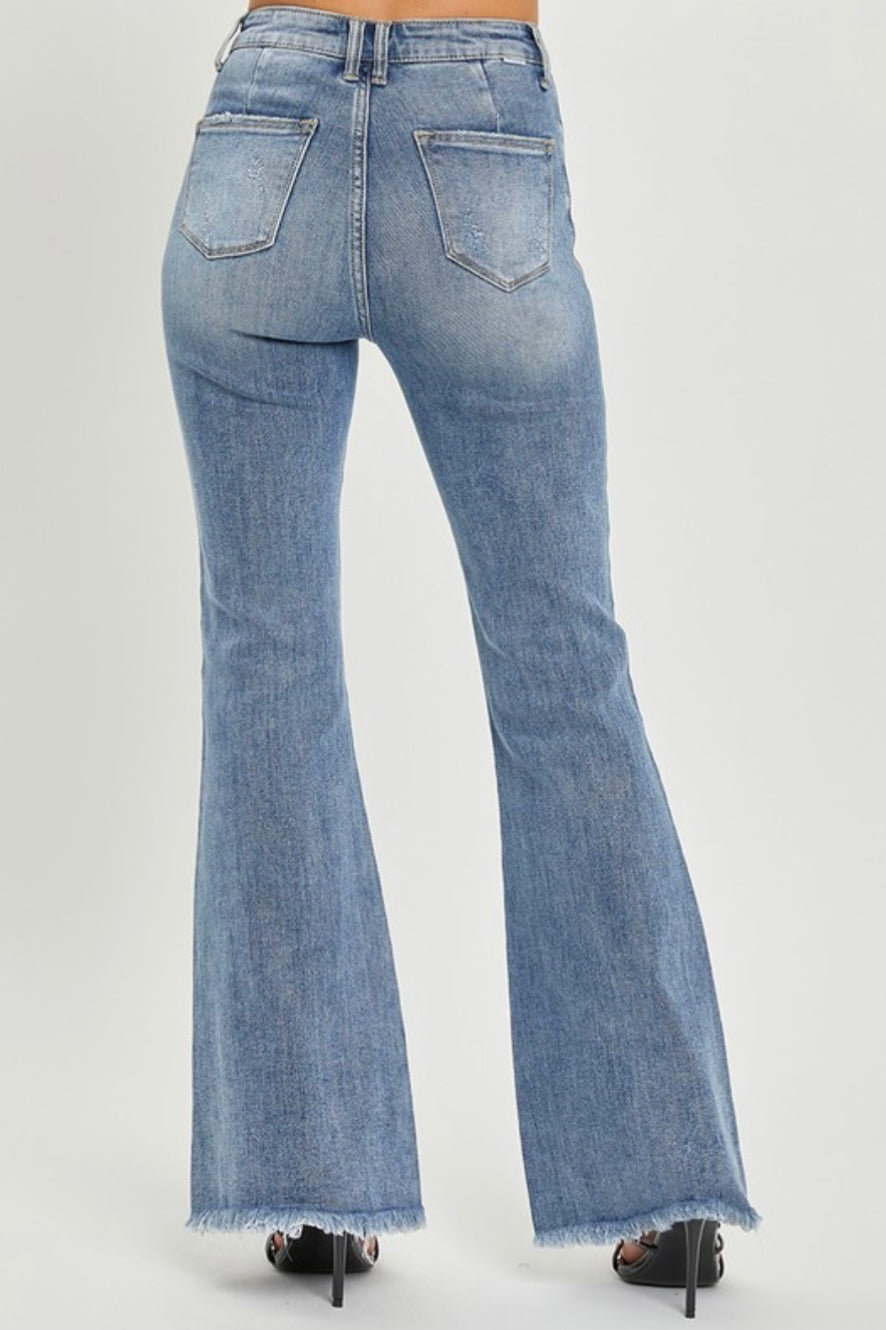 High Rise Vintage Flare in Medium Wash