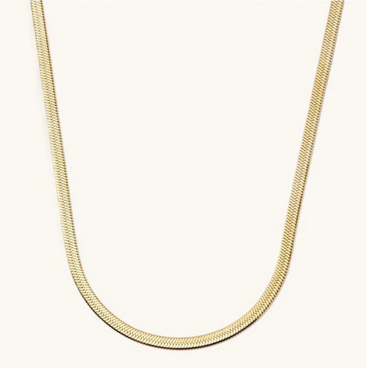 Skinny Herringbone Necklace