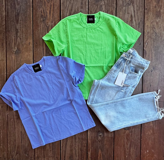 Classic Cotton Tee in Bright Green