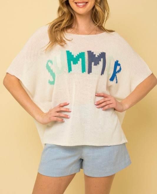 Boxy Summer Sweater Top