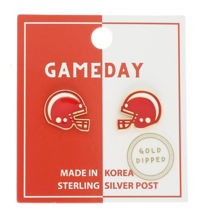 Game Day Helmet Earrings