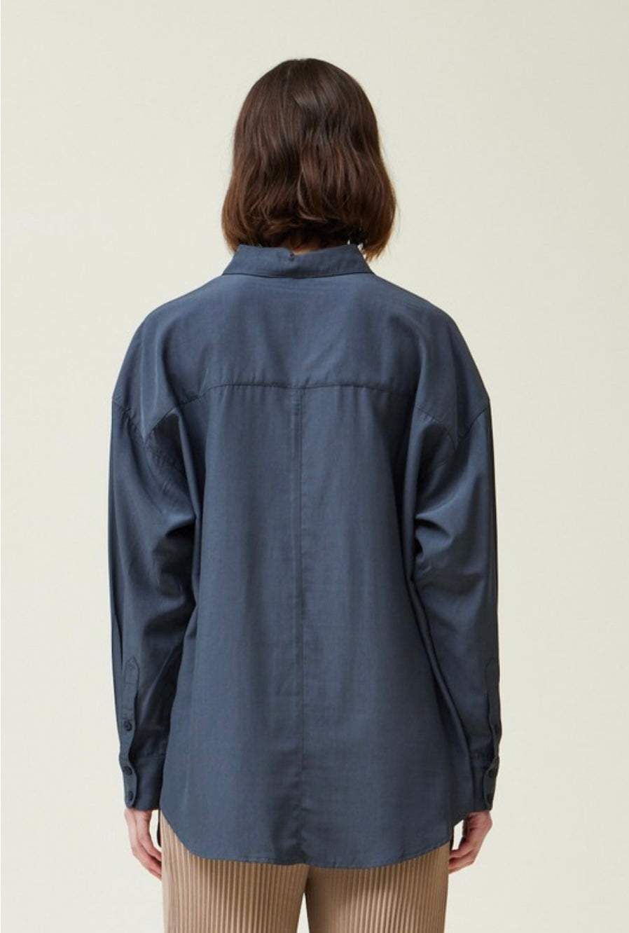 Oversized Shirt in Midnight Blue