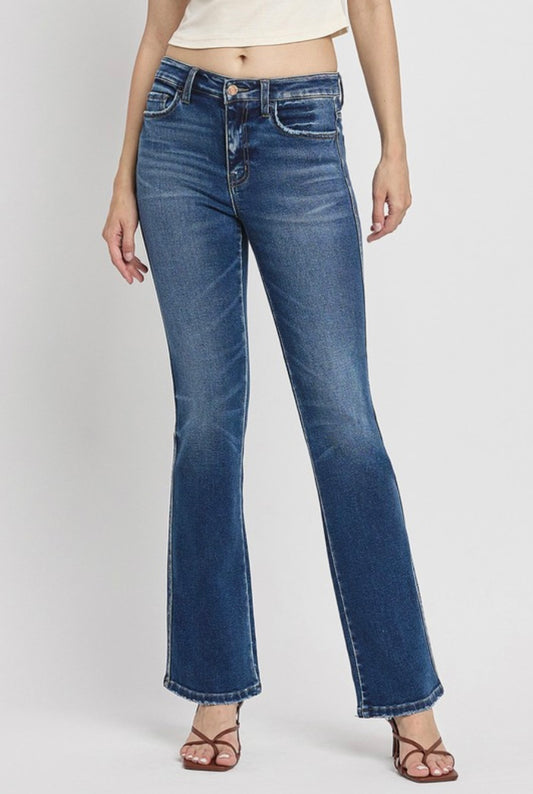 High Rise Full Length Bootcut Denim