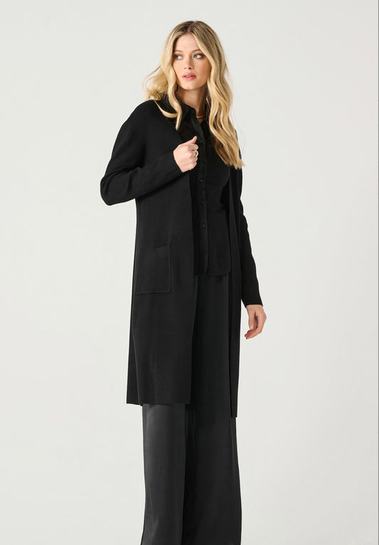 Black Longline Cardigan