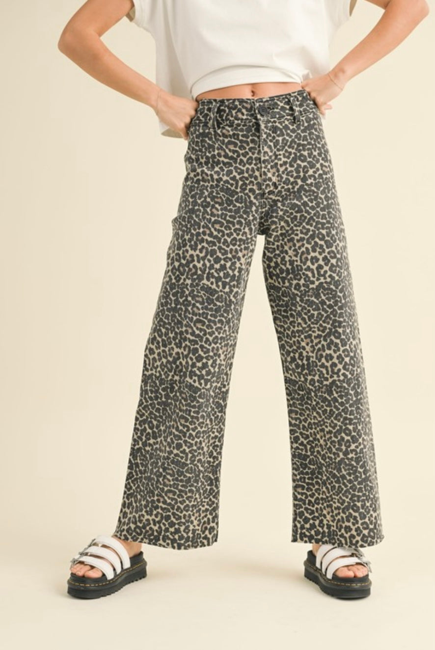 Leopard Print Denim