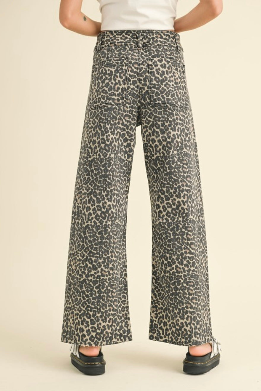 Leopard Print Denim