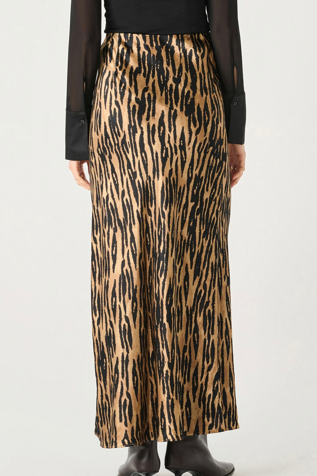 Animal Print Slip Skirt