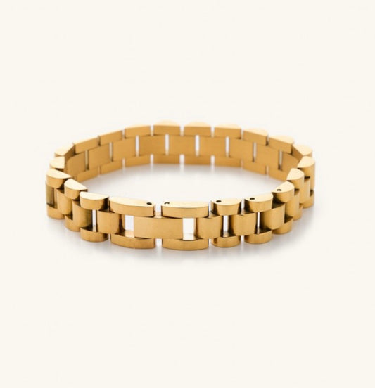 Gold Watch Band Bracelet