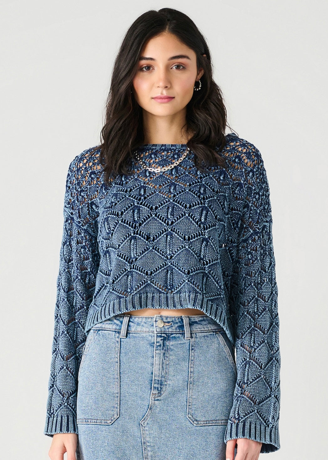 Washed Indigo Sweater